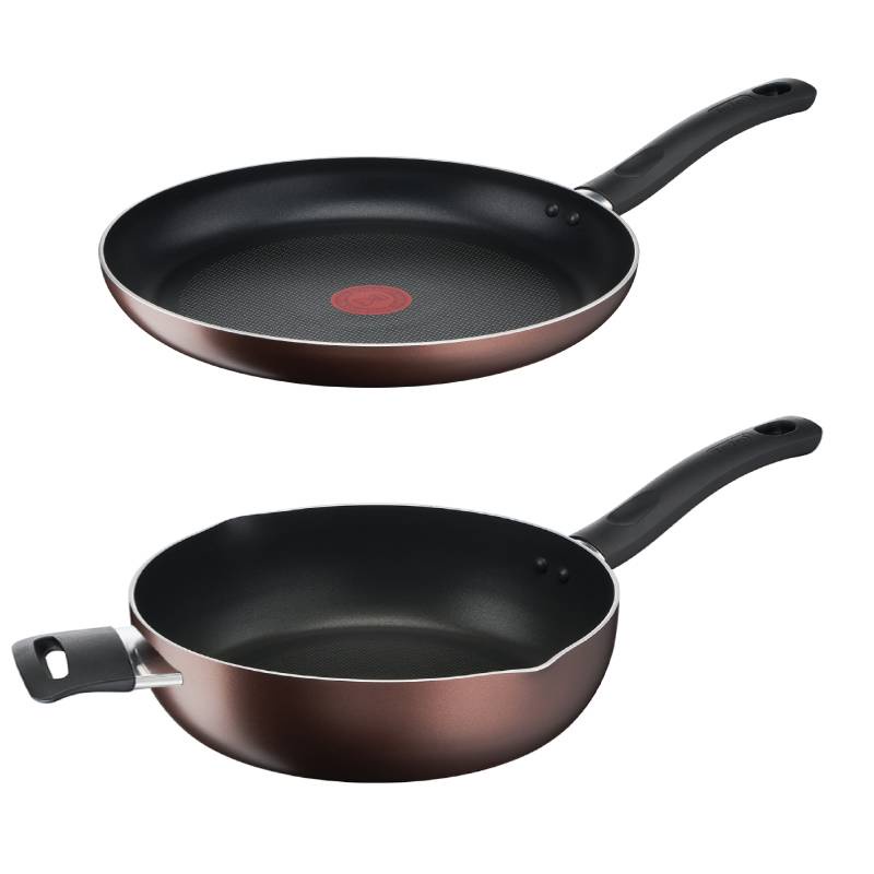 [Mã LIFEHL25 giảm 10% đơn 350K] Combo Tefal Day By Day Chảo chiên 24cm &amp; Chảo chiên sâu lòng 28cm