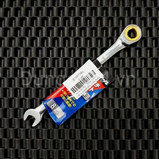 Cờ lê supertool grw8 -1 đầu vòng tự động 1 đầu hở 8mm nhật bản