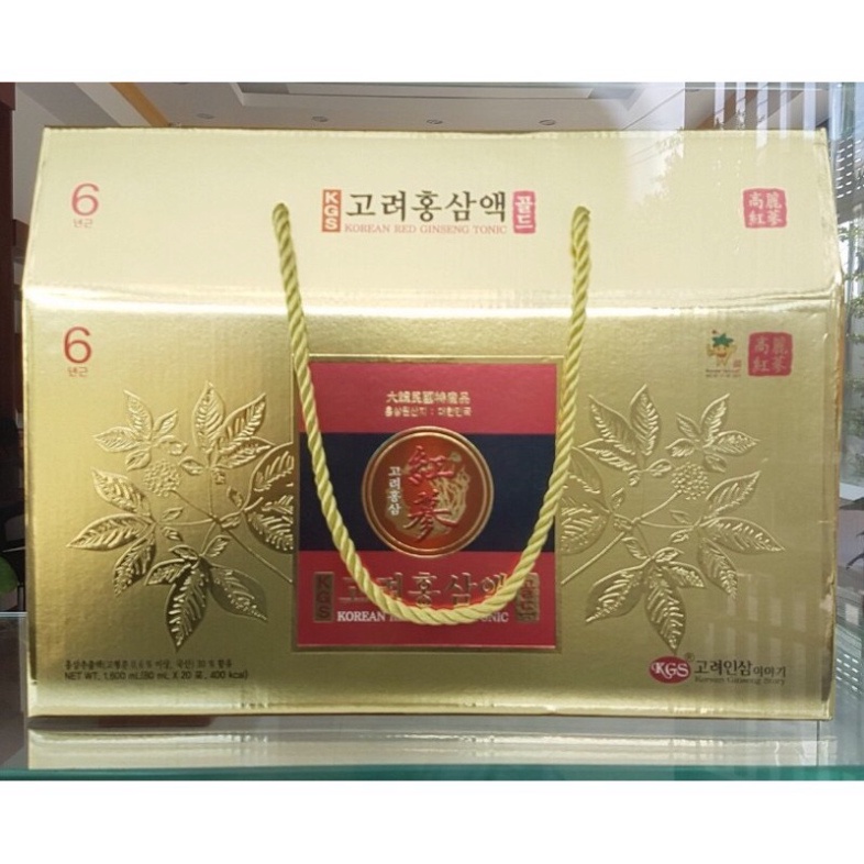 Nước hồng sâm Gold KGS Hàn Quốc 20 gói x80ml-KGS Korean Red Ginseng Tonic, PP Sâm Yến Thái An