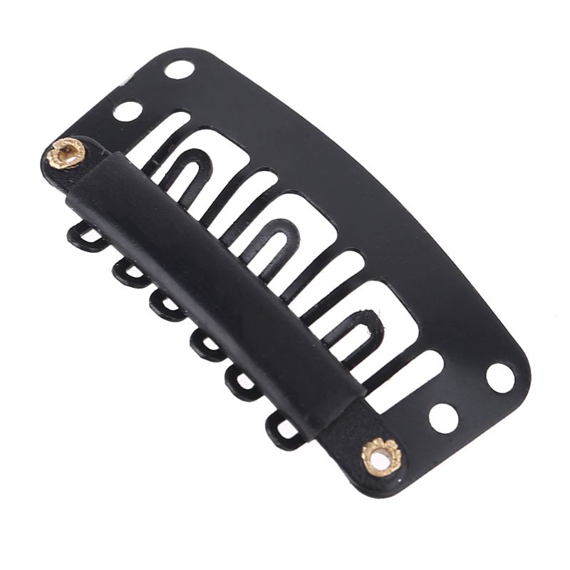 Set 10 Kẹp Tóc Giả 32mm Hình Chữ U Bằng Kim Loại Chuyên Dụng Cho Nối Tóc