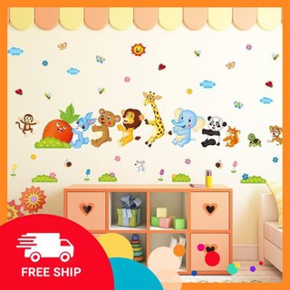 ⚡️𝗙𝗥𝗘𝗘𝗦𝗛𝗜𝗣⚡️ Decal dán tường Thú nhổ cà rốt số 2