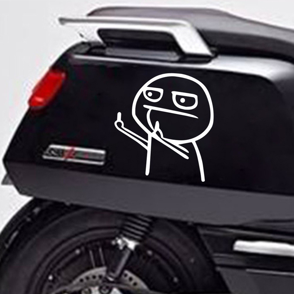 Sticker Dán Trang Trí Xe Hơi Họa Tiết Hoạt Hình Vui Nhộn Phản Quang Nhiều Màu Sắc