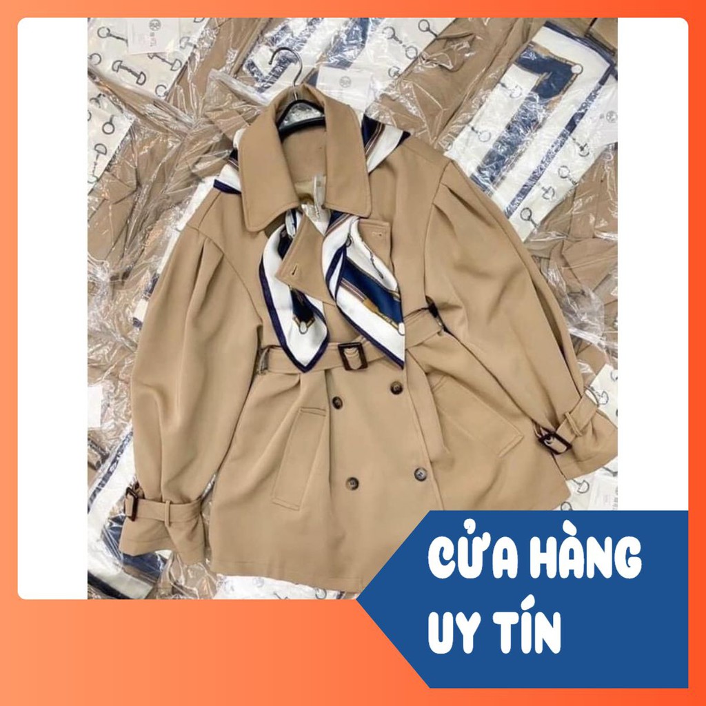 ÁO KAKI ĐAI KÈM KHĂN CHO NỮ