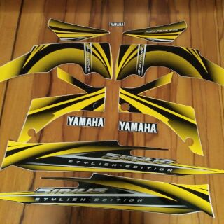 Bộ tem Yamaha Sirius màu vàng đen 2012