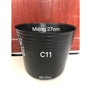 { 30 Cái } Chậu Nhựa Trồng CâyC11 Đen Mềm Dày Dặn