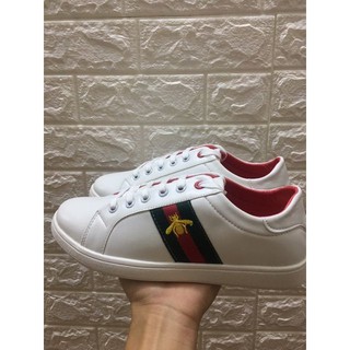 👠Siêu rẻ 💥 😍 Giày nam 😍 Giày nam thêu ong trắng GC 💥 Giày thể thao nam/ Giày thể thao thời trang