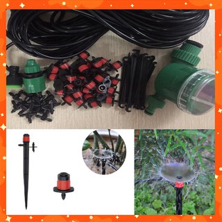 Hệ thống tưới tự động 20 chậu và đầy đủ phụ kiện kèm van nước hẹn giờ