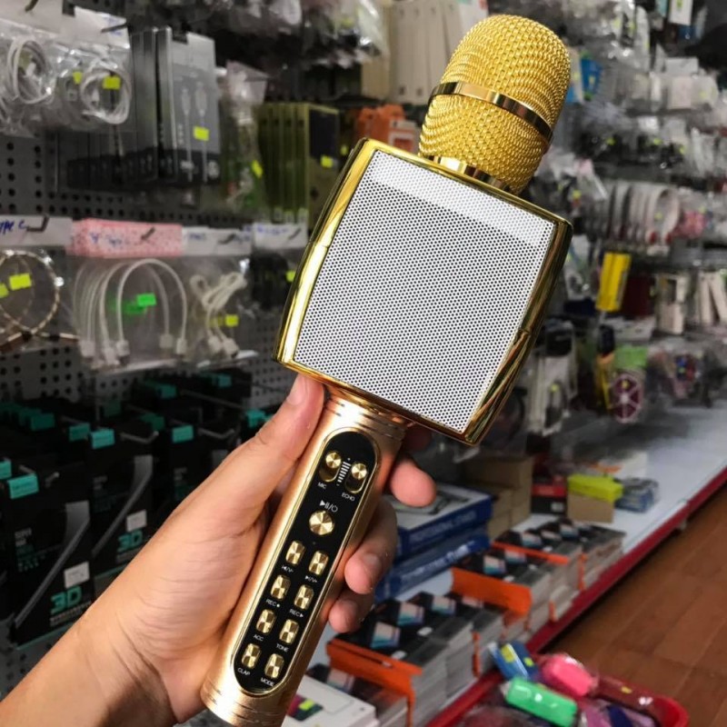 Mic Hát Karaoke YS 91, Mic Karaoke Kiêm Loa Bluetooth Cao Cấp, Âm Thanh Sống Động, Giọng Hát Nhẹ Nhàng, Bay Bổng