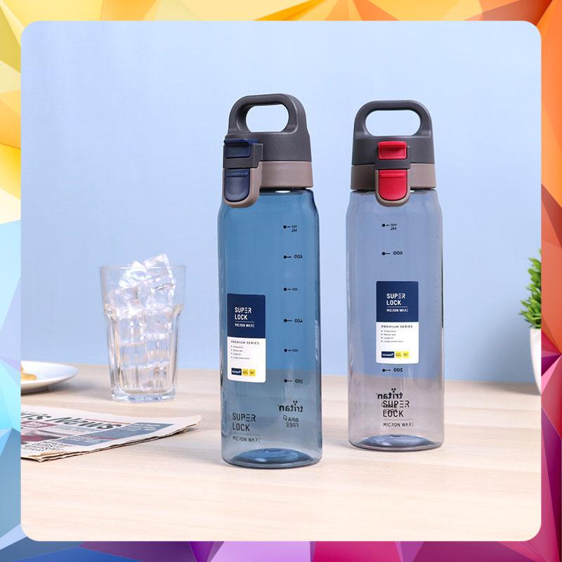 Bình nước thể thao nhựa cao cấp Tritan MICRONWARE SUPERLOCK Thailand 830ml