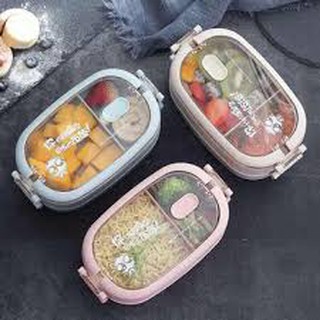Hộp cơm lúa mạch 2 tầng GD53