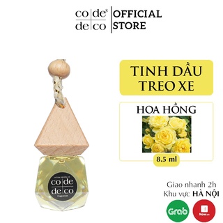 [Mã SKAMLTSM9 giảm 10% đơn 99K] Tinh Dầu Treo Xe Hoa Hồng 8.5ml CODE DECO Tiện Dụng, Khử Mùi, Thư Giãn Tinh Thần
