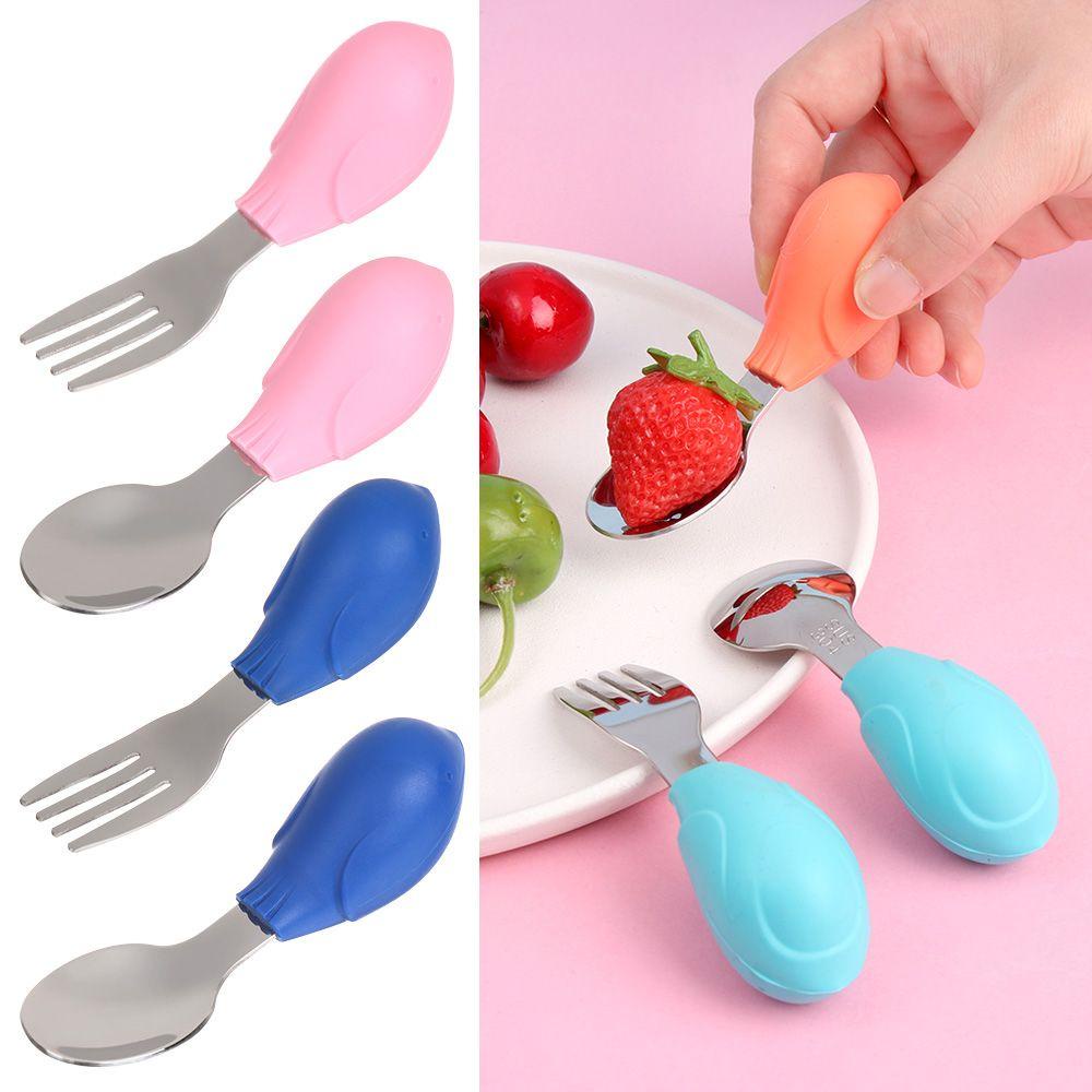 SUSANS Bộ Muỗng Nĩa Tập Ăn Dễ Thương Cho Bé