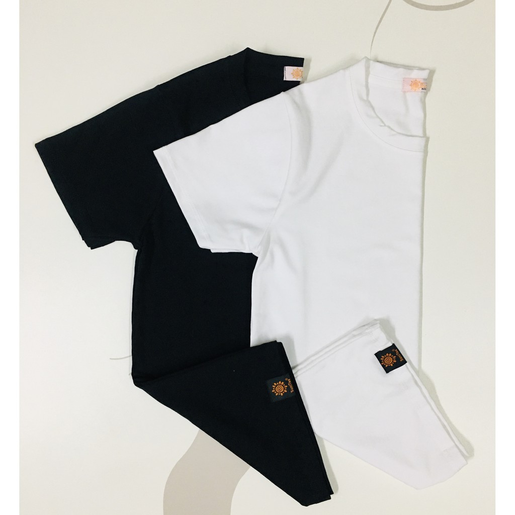 ÁO THUN TRƠN SIÊU HOT 2 MÀU TRẮNG, ĐEN SUNITEE chất thun COTTON 4 chiều, dày mềm, hút mồ hôi tốt, khô nhanh | BigBuy360 - bigbuy360.vn