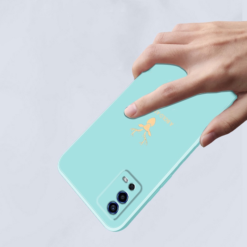 Ốp lưng OPPO A55 4g Ốp Điện Thoại Silicon Mềm Mịn Bảo Vệ Cho OPPO A55 4g YTLT01 viền vuông cute