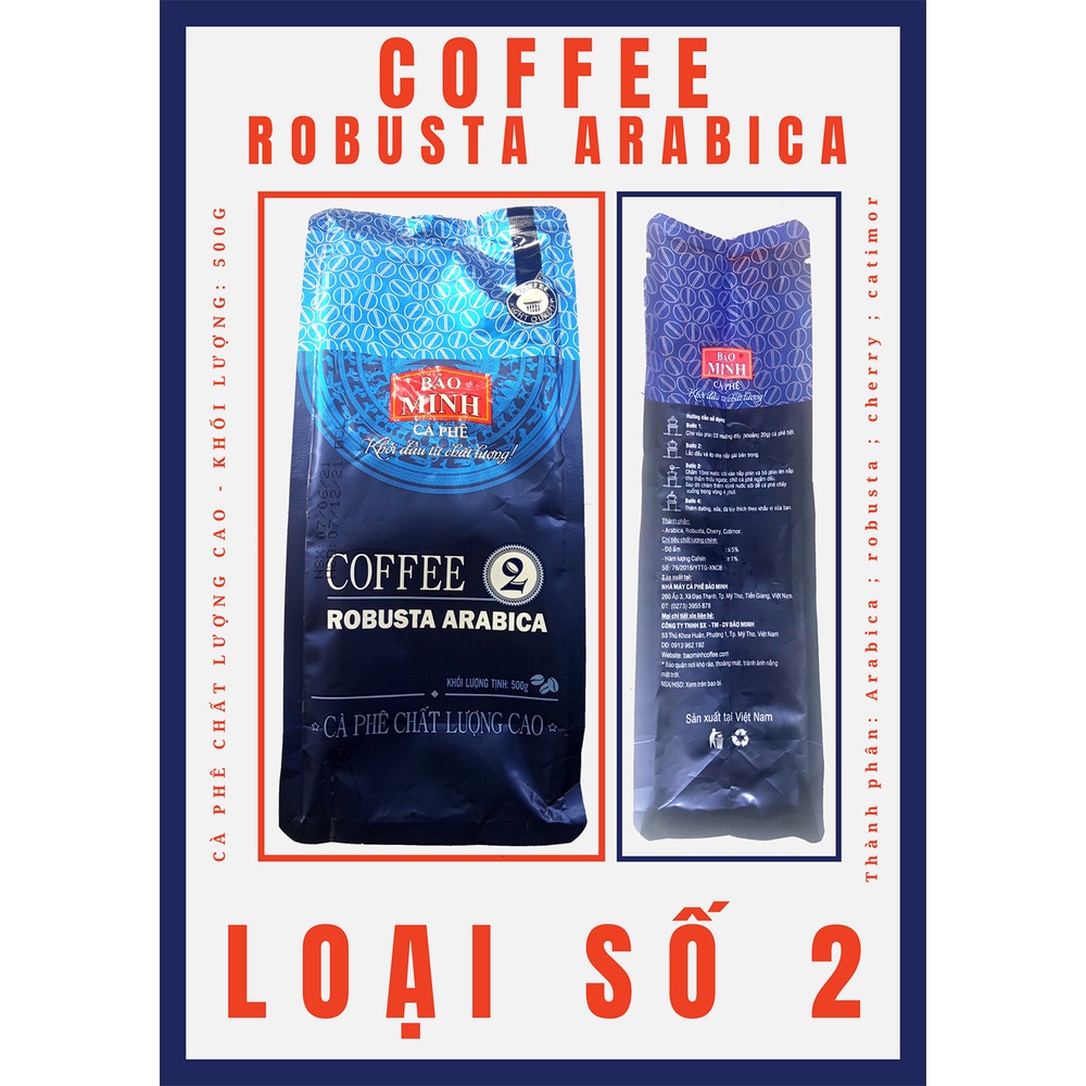 Cà phê Bảo Minh - SỐ 2 500g