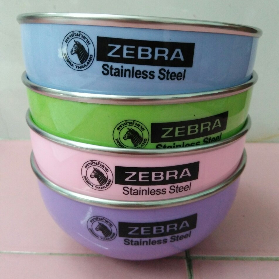 Bộ 4 Chén Inox 2 lớp Zebra cho Bé 124002