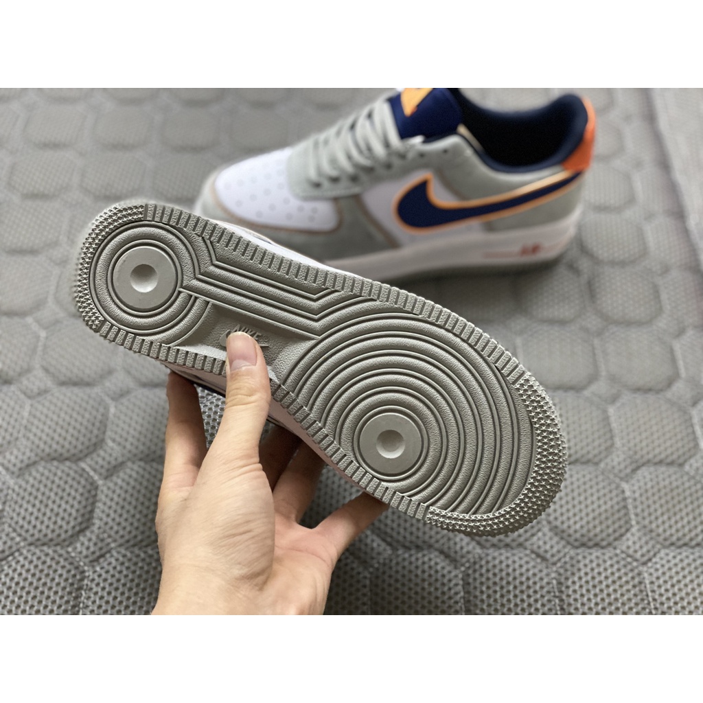 Giày AF1 Custom Xám Gót Cam Bản S.C Full Box+Phụ Kiện | BigBuy360 - bigbuy360.vn