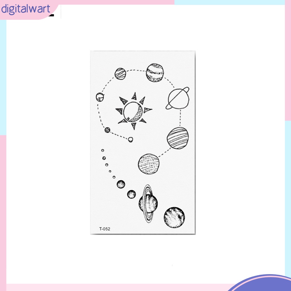 Hình xăm dán tạm thời chống nước họa tiết hoa và thú đáng yêu