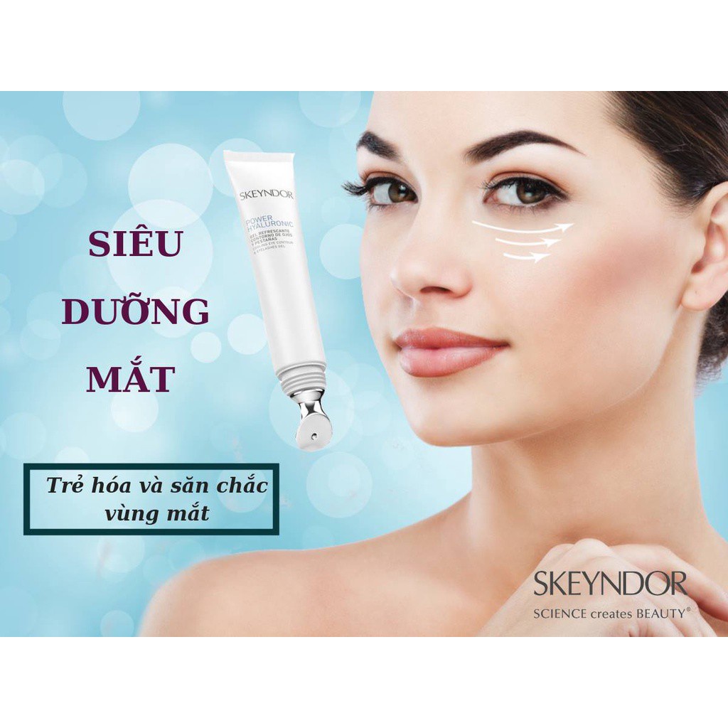 SKEYNDOR Hyaluronic Gel dưỡng mắt đồng thời dưỡng dài mi Cooling Eye Contour & Eyelashes Gel Power HA 15ml | BigBuy360 - bigbuy360.vn