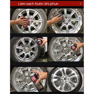 Sơn xịt màu Crom bình 400ml RE0295