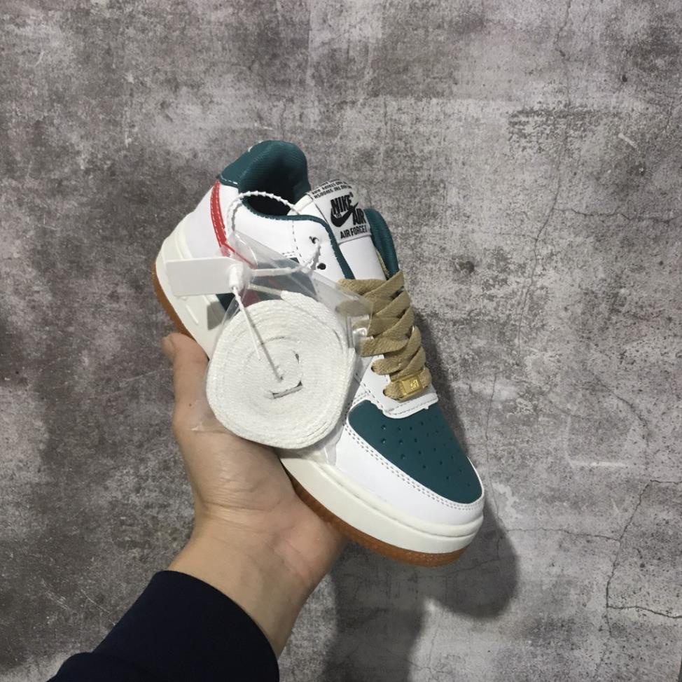 Giày AF1 trắng thể thao sneaker FORCE 1 xanh đỏ Hot trend nam nữ