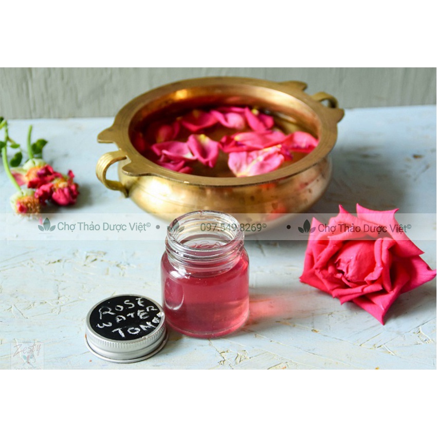 Cánh hồng sấy lạnh 500g (Cánh hồng khô trang trí, decor, thảo mộc tắm, ngâm chân thư giãn) - Chợ Thảo Dược Việt