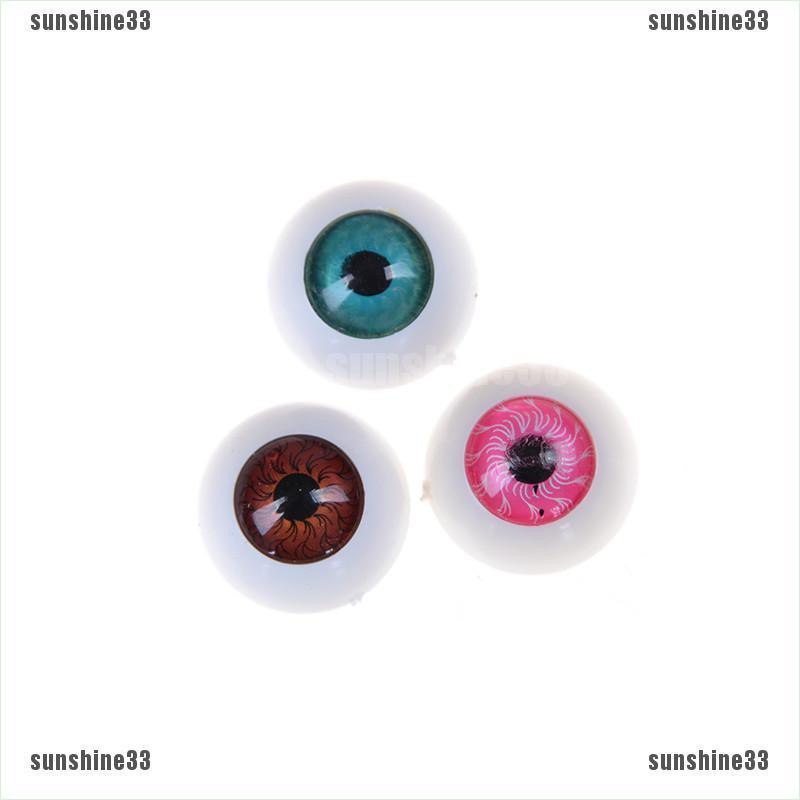 【COD•suns】10pcs(5pairs 20mm Half Round Doll Eyes Bjd Doll Troll Eye 3 Colors T
