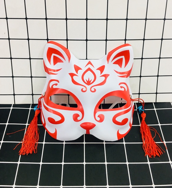 Mặt nạ anime hoá trang cosplay cáo nửa mặt mẫu ngẫu nhiên
