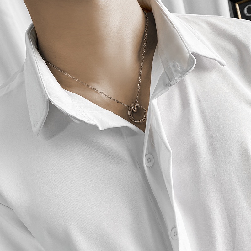 Áo sơ mi nam tay ngắn SANVADIO áo sơ mi tay lỡ giấu khuy form rộng dáng unisex phong cách hàn quốc hottrend 2022 ASM44