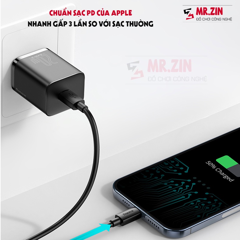 Cốc sạc nhanh Baseus 20w Chuẩn PD Đạt Chuẩn Quốc Tế