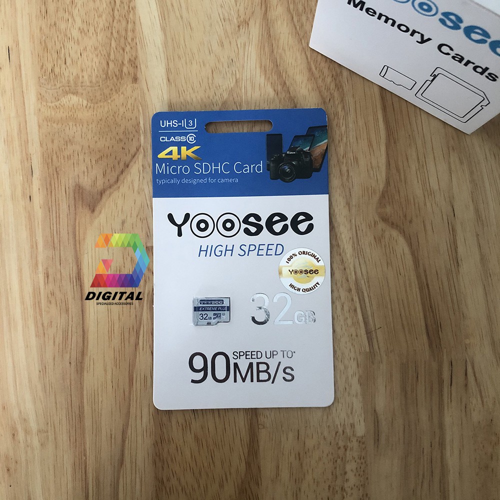 Thẻ Nhớ Microsdxc Yoosee 32GB Extreme Plus UHS-I U3 4K R90MB/S W40MB/S Chính Hãng