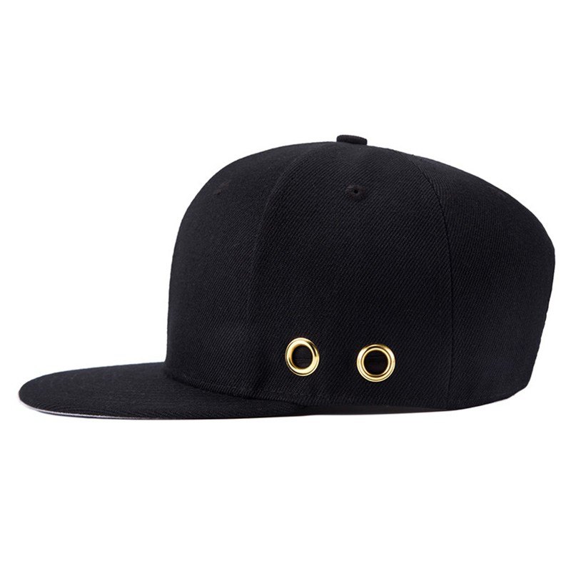 WuKe Caps Snapback For Uni Hip Hop Baseball Cap black