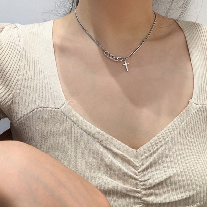 Vòng Cổ Mặt Thánh Giá Phong Cách Retro 210818