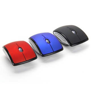 【Rememberme】2.4GHz Foldable Arc Wireless Optical Mouse Mice + USB Receiver to Laptop