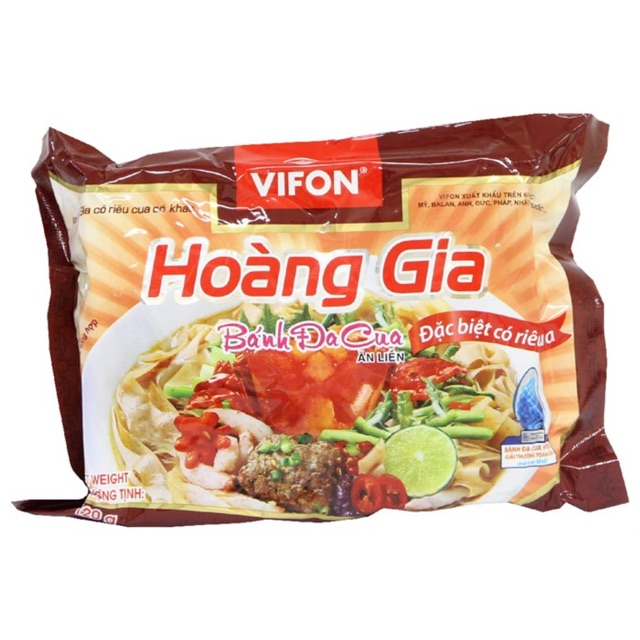 Bánh đa cua hoàng gia 120g *18 gói