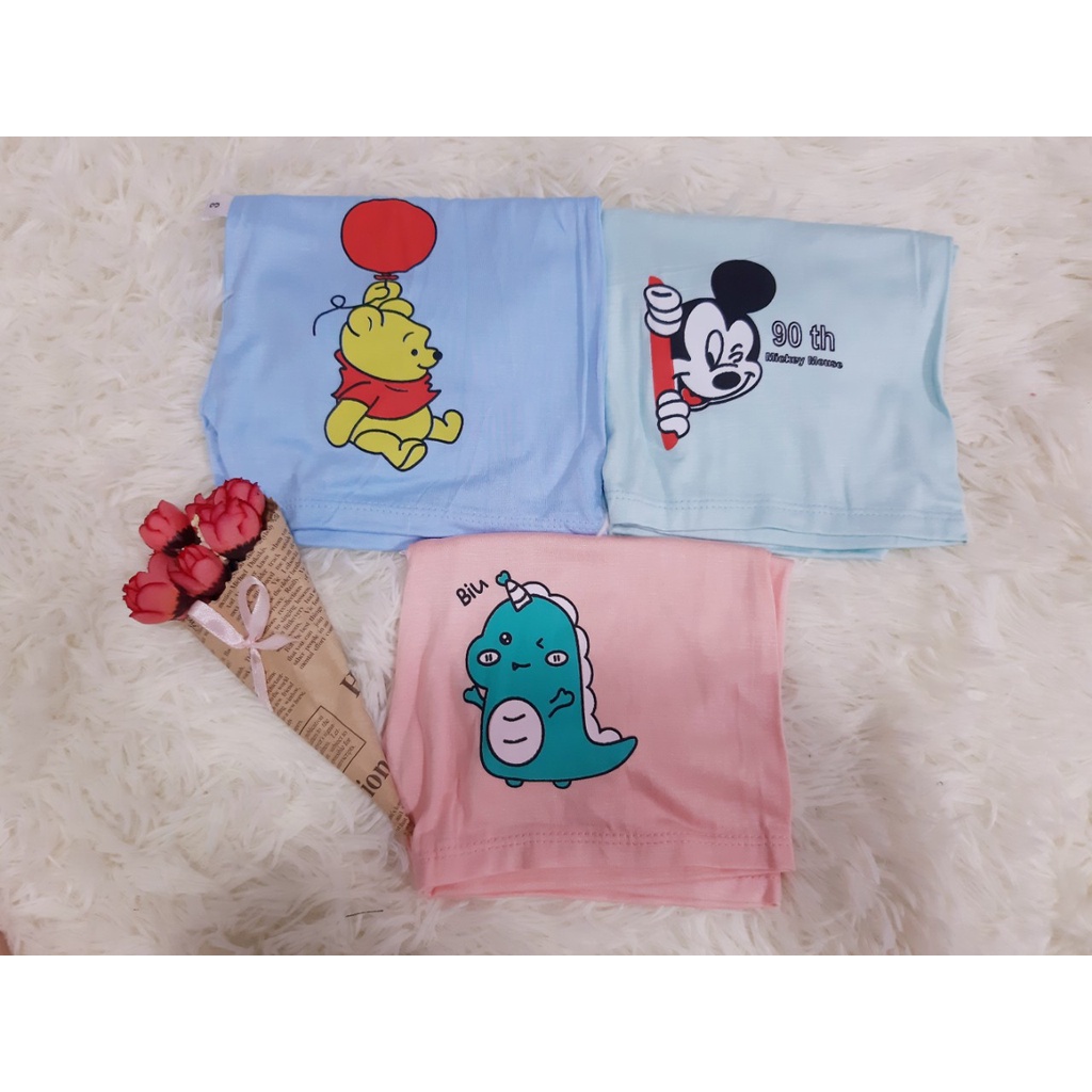 Quần đùi cotton cho bé yêu in hình kute dễ thương chất mềm mát mùa hè