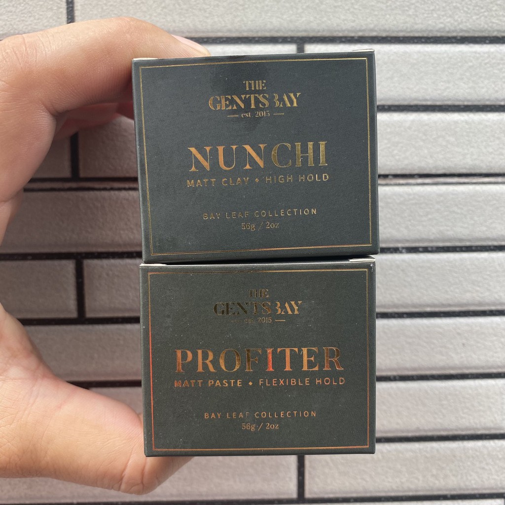 {Siêu rẻ} {Chính hãng} Sáp vuốt tóc The Gents Bay NUNCHI Matte Clay - 56gr