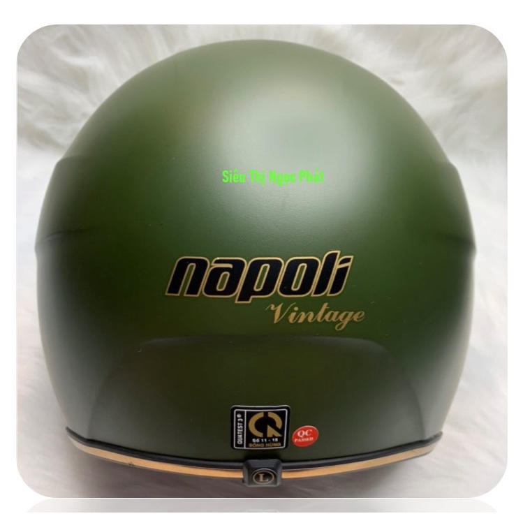 [PHƯỢT] Mũ bảo hiểm 3/4 NAPOLI có kèm kính che Full mặt_SIZE L 55-57cm_Màu XANH [HÀNG CHÍNH HÃNG]
