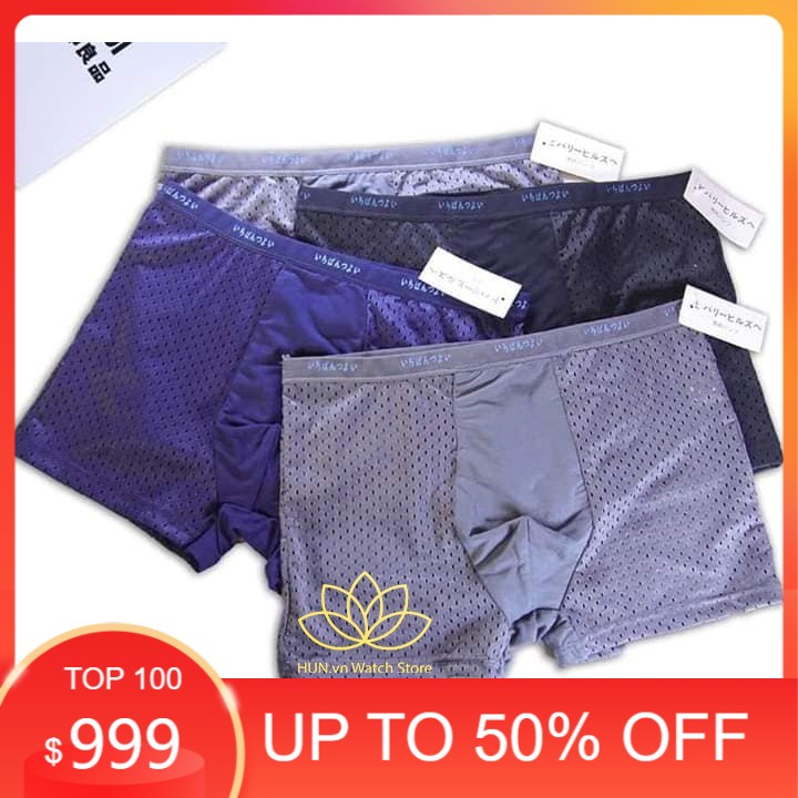 Sale off 50%: Quần ship Đùi nam- Quần sịp thông hơi lót cotton chất liệu mềm co giãn size 40-85 kg