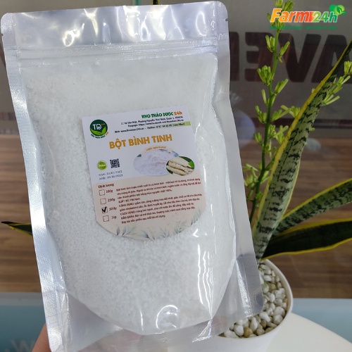 Bột Bình Tinh (bột củ dong) nguyên chất 100%, làm bánh thuẫn miền trung, làm đẹp giúp ngừa lão hóa da và trắng da - 500g