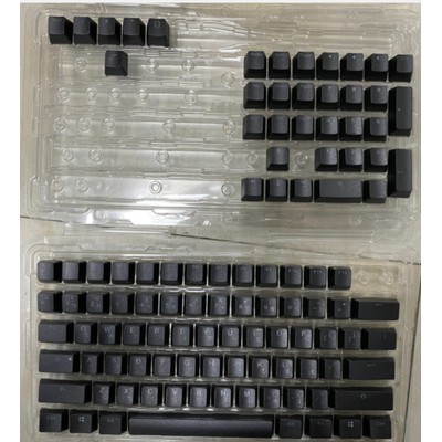 Keycap phím cơ xuyên thấu Led, màu đen tiêu chuẩn 104 phím