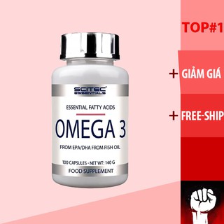 OMEGA 3 | Dầu Cá Omega 3 Scitec Fish Oil 100 Viên - Chính Hãng - Muscle Fitness