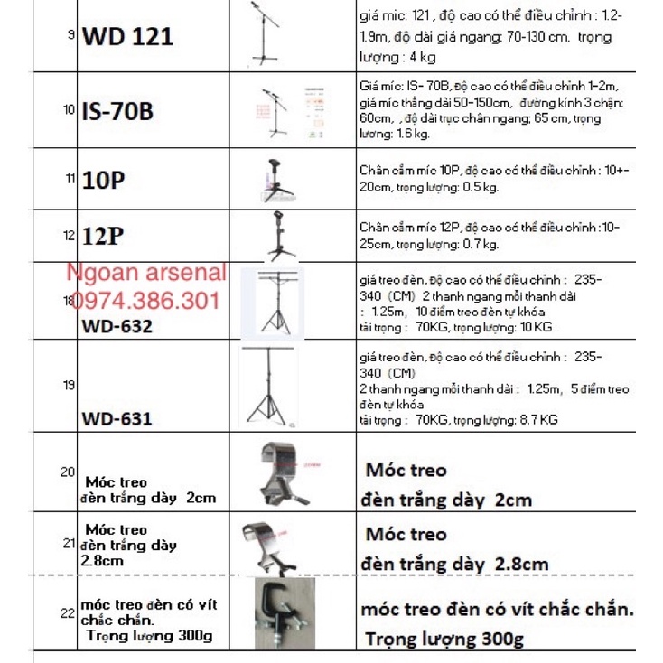 Móc treo đèn sân khấu hàng nhập khẩu. Báo giá 1 cái