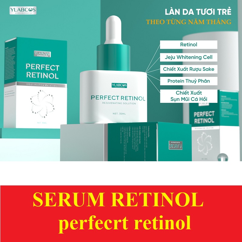 Bộ sp tái tạo và trẻ hóa làn da kem cream và serum Retinol Ylabcos 60ML drlacir dr lacir