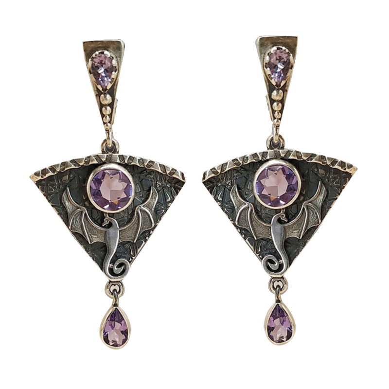 Bông Tai Hình Rồng Phong Cách Vintage Dành Cho Nữ