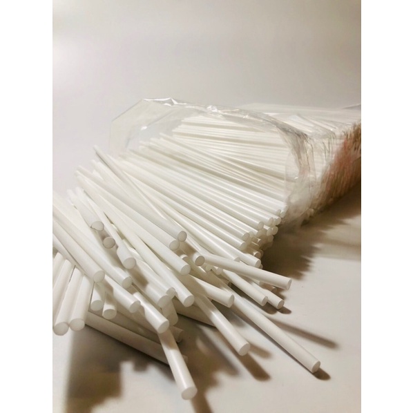 100 ống hút trắng phi 6