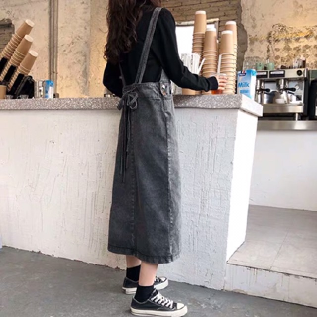 [SIZE S-L]Váy yếm jeans Quảng Châu phong cách Ulzzang Hàn Quốc cực xinh giá rẻ | BigBuy360 - bigbuy360.vn