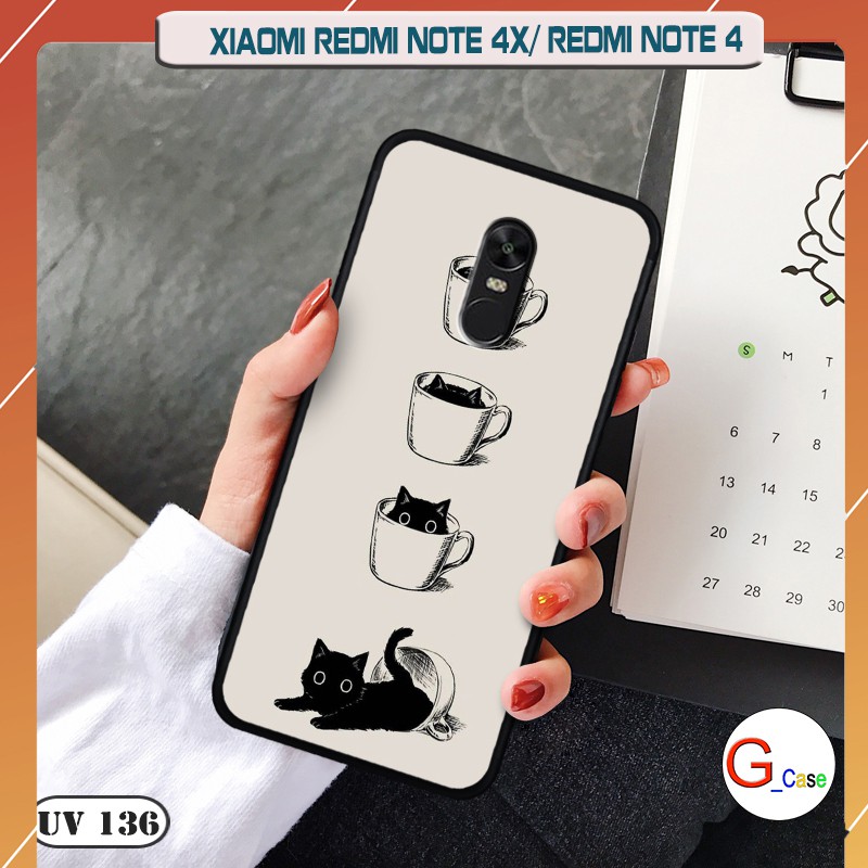 Ốp lưng Xiaomi Redmi Note 4X- Redmi Note 4 nhám viền dẻo