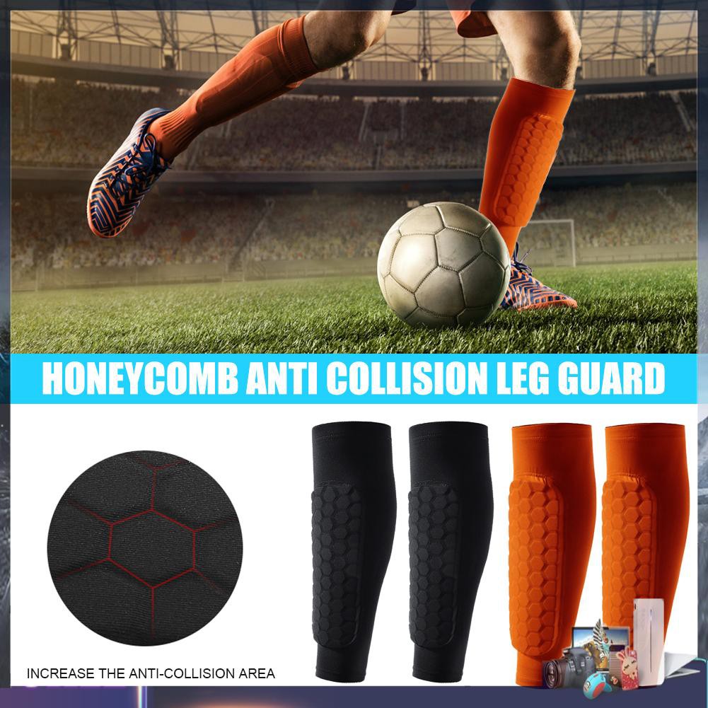 1pc Outdoor Football Shin Guard Pads Honeycomb Running Calf Protective Gear