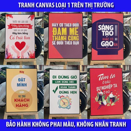 Tranh 5 điều bác hồ dạy tạo động lực lạo động thi đua hàng cao cấp tốt nhất thị trường tặng kèm đinh treo BH 5 năm